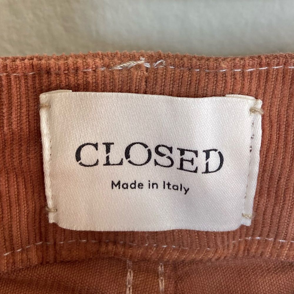 Closed Glow-Up Corduroy Orange Pants Wide Leg Size 28 - Picture 13 of 15